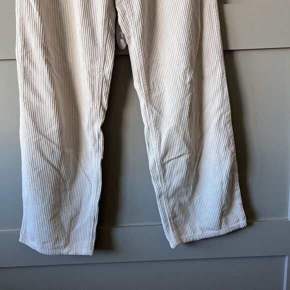 Billabong Midtown Straight Leg Corduroy Pants Women Sz 27 Ivory Highrise Classic - Picture 3 of 16